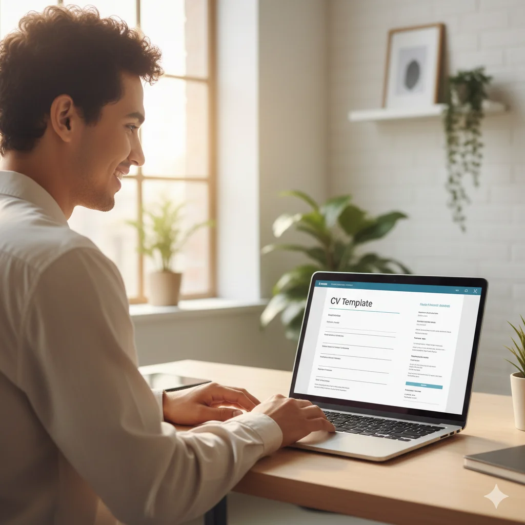 Before and after headshot transformation